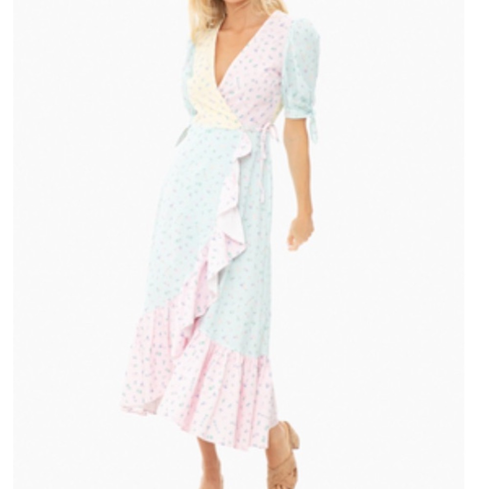 Olivia Rubin ice cream mix Asta dress